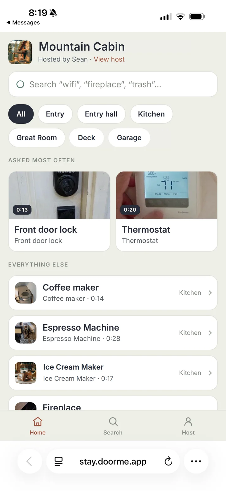 The guest home guide